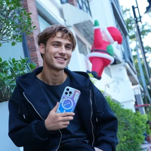 قاب یانگ کیت Youngkit Cyberpunk Luminous Quicksand Green  برای آیفون 17 پرو مکس