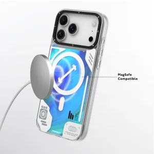 قاب یانگ کیت Youngkit Cyberpunk Luminous Quicksand Blue  برای آیفون 17 پرو