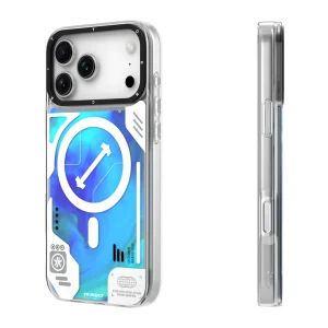 قاب یانگ کیت Youngkit Cyberpunk Luminous Quicksand Blue  برای آیفون  17 پرو