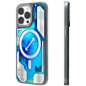 قاب یانگ کیت Youngkit Cyberpunk Luminous Quicksand Blue  برای آیفون  15 پرومکس
