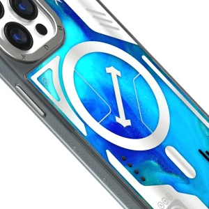 قاب یانگ کیت Youngkit Cyberpunk Luminous Quicksand Blue  برای آیفون  15 پرومکس