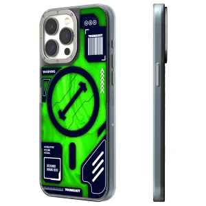 قاب یانگ کیت Youngkit Cyberpunk Luminous Quicksand Blue  برای آیفون  15 پرومکس