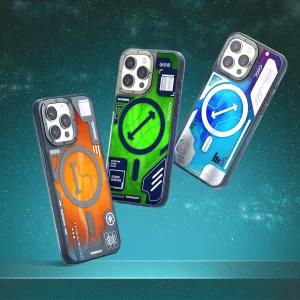 قاب یانگ کیت Youngkit Cyberpunk Luminous Quicksand Blue  برای آیفون  15 پرومکس