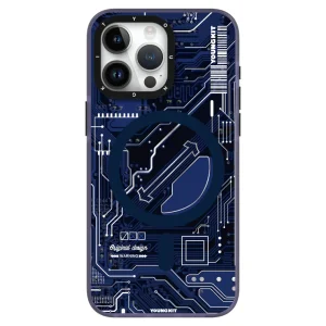 قاب یانگ کیت Youngkit Technology Futuristic Circuit برای آیفون 15 پرو مکس