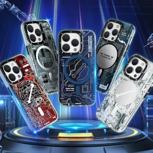 قاب یانگ کیت Youngkit Technology Futuristic Circuit برای آیفون 15 پرو مکس