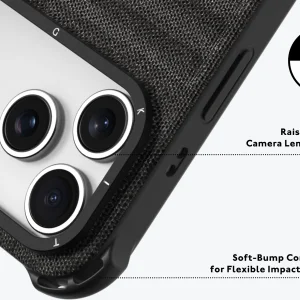 قاب یانگ کیت  Youngkit Canvas Fabric Gray برای آیفون 17 پرو مکس