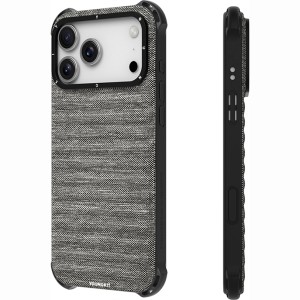 قاب یانگ کیت  Youngkit Canvas Fabric Gray برای آیفون 17 پرو مکس