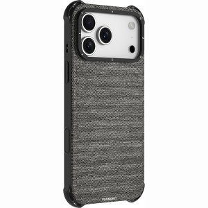 قاب یانگ کیت  Youngkit Canvas Fabric Gray برای آیفون 17 پرو