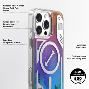قاب یانگ کیت Youngkit Cyberpunk Luminous Quicksand  آیفون سری 17