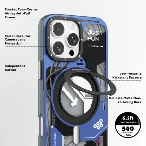 قاب یانگ کیت Youngkit Cyberpunk 360° Spin Magnetic Stand Case  ایفون سری 16
