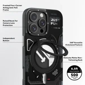 قاب یانگ کیت Youngkit Cyberpunk 360° Spin Magnetic Stand Case  ایفون سری 16