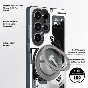قاب یانگ کیت Youngkit Cyberpunk 360° Spin Magnetic Stand Case  برای S25 اولترا