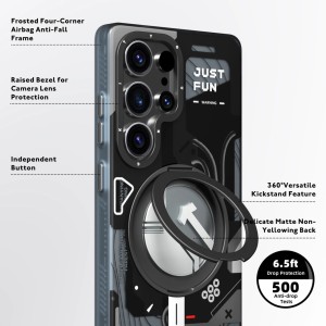 قاب یانگ کیت Youngkit Cyberpunk 360° Spin Magnetic Stand Case  برای S25 اولترا