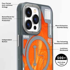 قاب یانگ کیت Youngkit Cyberpunk Luminous Quicksand  آیفون سری 15