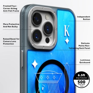 قاب یانگ کیت Youngkit Luminous Quicksand Carreaux برای سری آیفون 15