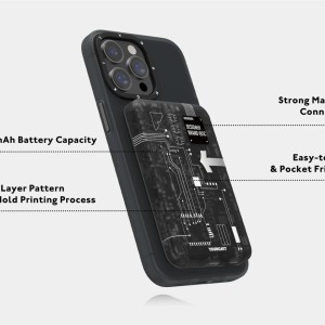 پاوربانک مگسیف یانگ کیت مدل Youngkit Circuit Board Power Bank MagSafe ظرفیت 5000 میلی آمپر توان 20 وات