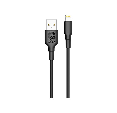 کابل شارژ گرین لاین USB-A به Lightning مدل Green Lion Type-A to Lightning Fast Charging Cable Model GNCIPHBK