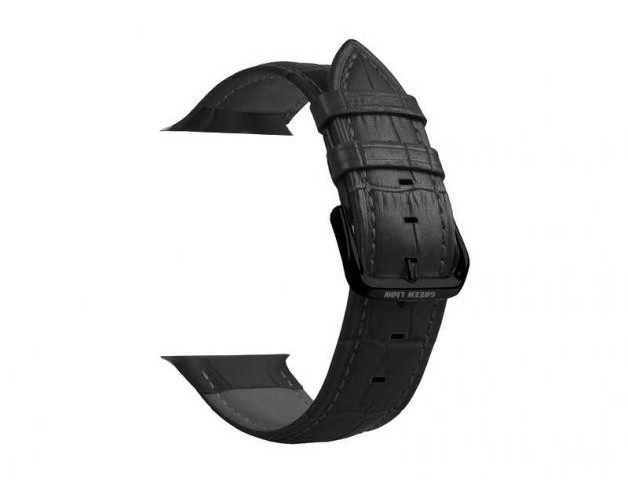 بند ساعت چرمی گرین Elite Leather مناسب برای Apple Watch 42/44mmمشکی ا Green Apple Watch42/44mm Elite Leather Strap Black