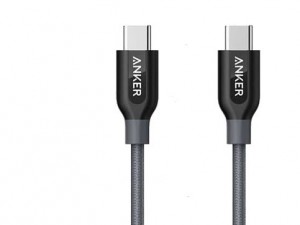 کابل تبدیل USB-C به USB-C انکر مدل A8187 Powerline Plus طول 0.9  (اورجینال)