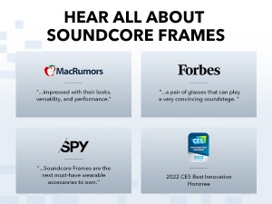 عینک هوشمند انکر مدل Soundcore Frames