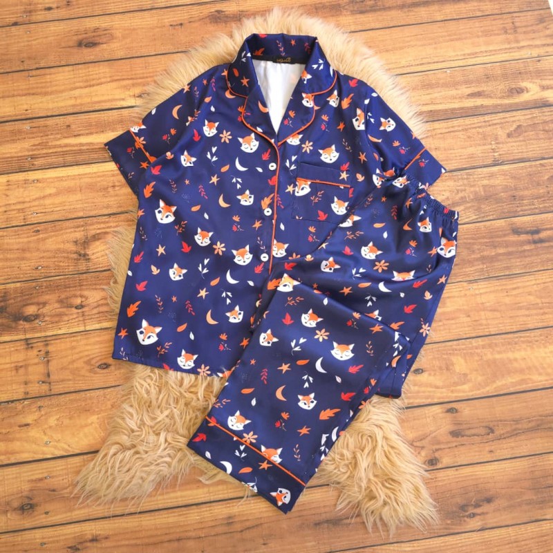 بلوز آستین کوتاه و شلوارمغزی (ارسال فوری )