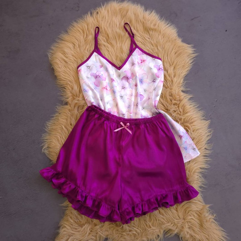 تاپ و شورت  چین دار