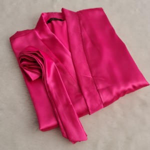 روبدوشامبر ساتن ساده (سرخابی)