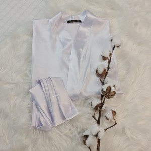 روبدوشامبر ساتن (سفید)