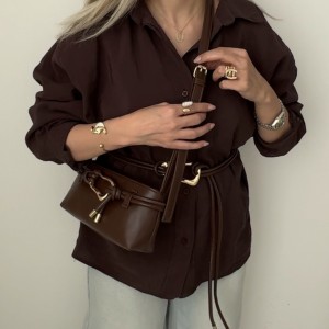 ست کیف و کمربند مدل ترنج