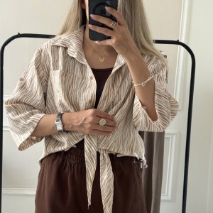 شومیز  گره ای دخترانه مدل آمایا
