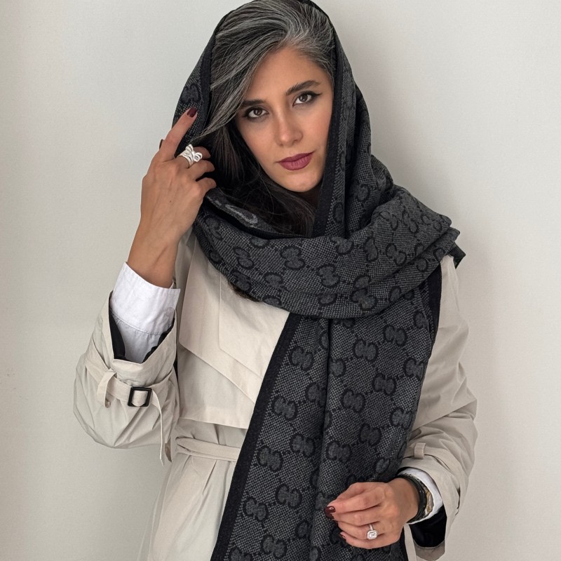 شال موهر مارک دار