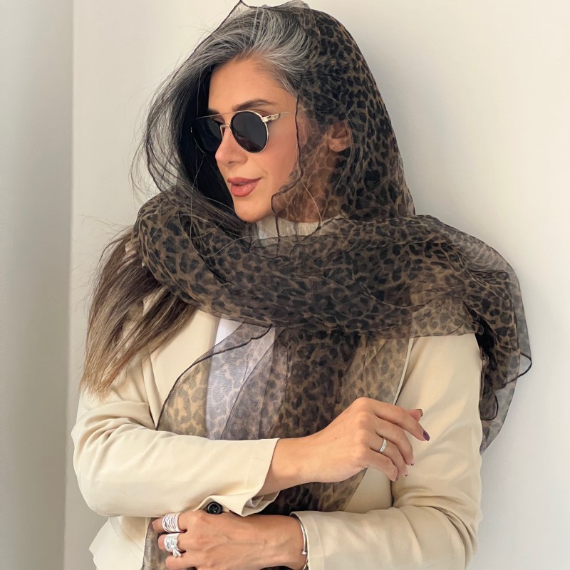 شال توری پلنگی