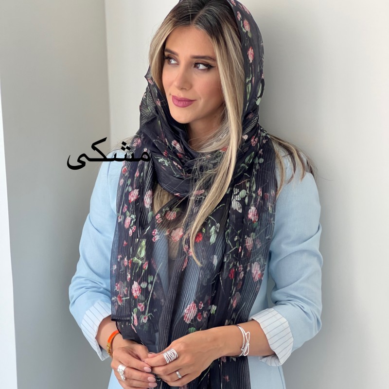 شال ابریشم کبریتی مهریز