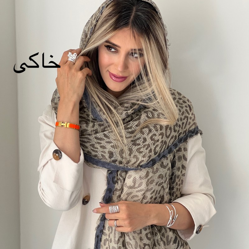 شال کنفی پلنگی