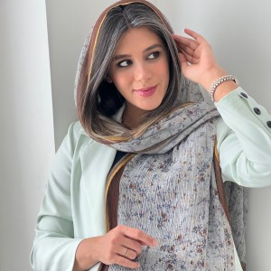 شال نخی گلدار