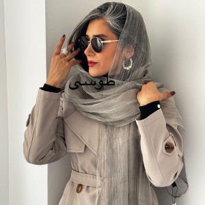شال حریر شیشه ای ابریشم