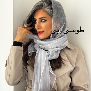 شال حریر شیشه ای ابریشم