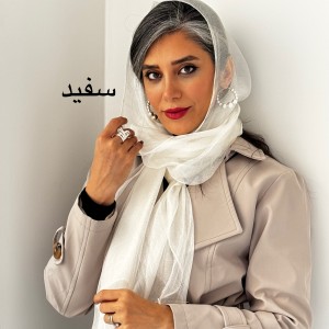 شال حریر شیشه ای ابریشم