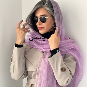 شال حریر شیشه ای ابریشم