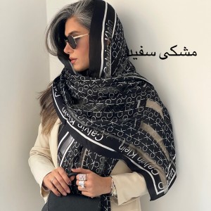 شال ابریشم میله ای ck