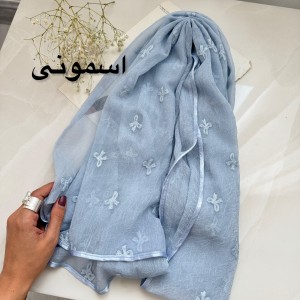 شال حریر چروک پاپیون