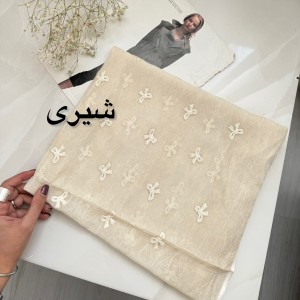 شال حریر چروک پاپیون