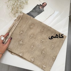 شال حریر چروک پاپیون