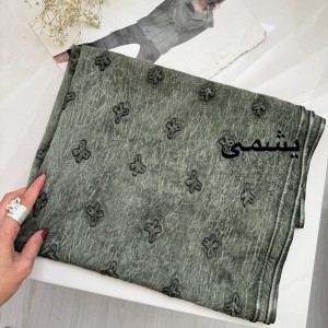 شال حریر چروک پاپیون