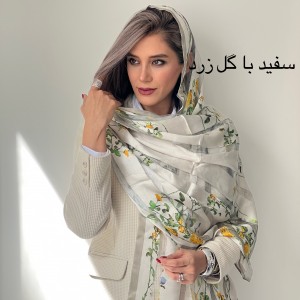 شال ابریشم میله ای شکوفه
