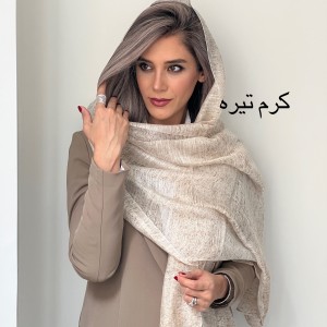 شال نخ ابریشم ابروبادی