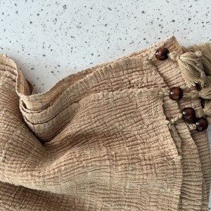 شال نخی منگوله چوبی