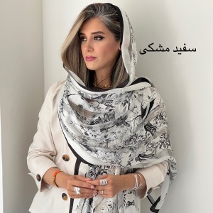 شال ابریشم میله ای پرستو