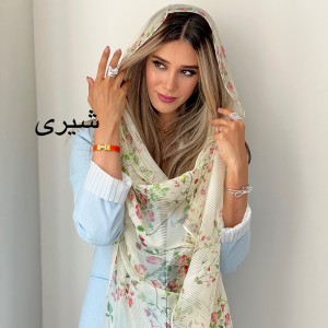شال ابریشم کبریتی مهریز