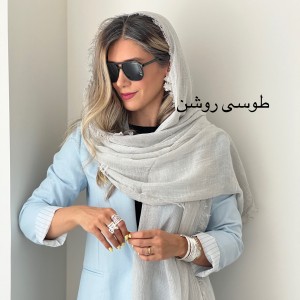 شال کنفی لینن نسا